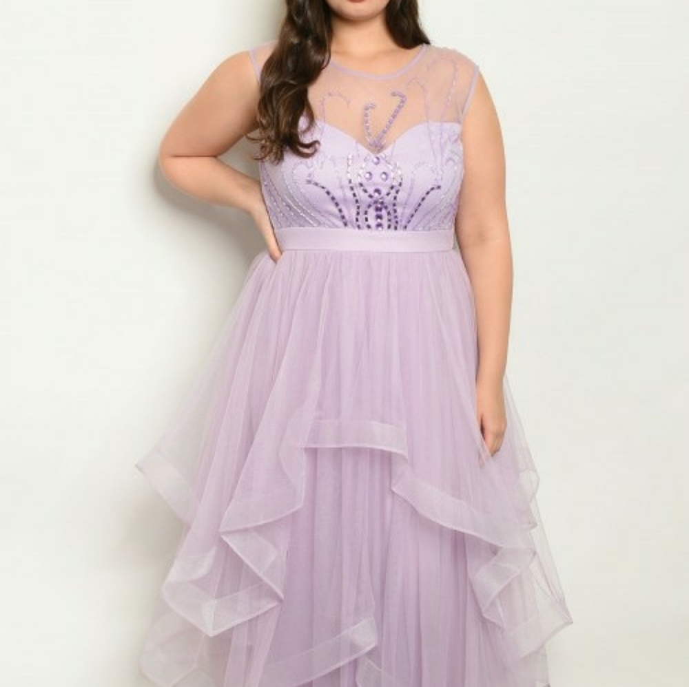 Lavender Plus Size Dress
